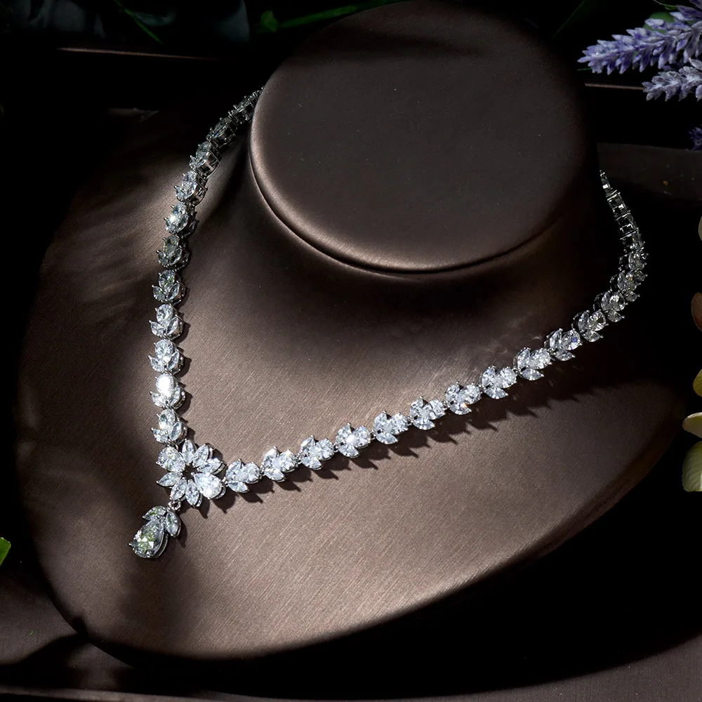 Женские вечерние серьги и ожерелье hibrid набор из 2 предметов: в форме капель с