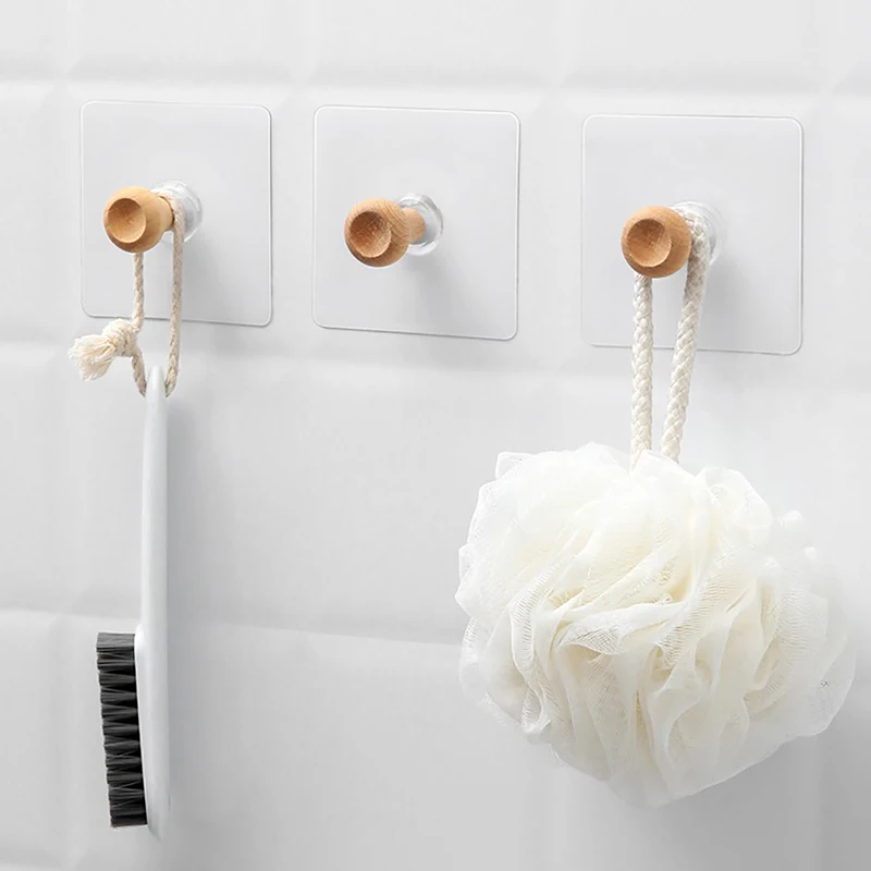 

Круглая вешалка для одежды из натурального дерева, настенный крючок для пальто, женская вешалка для хранения шляп, шарфов, сумок, стойка для ...