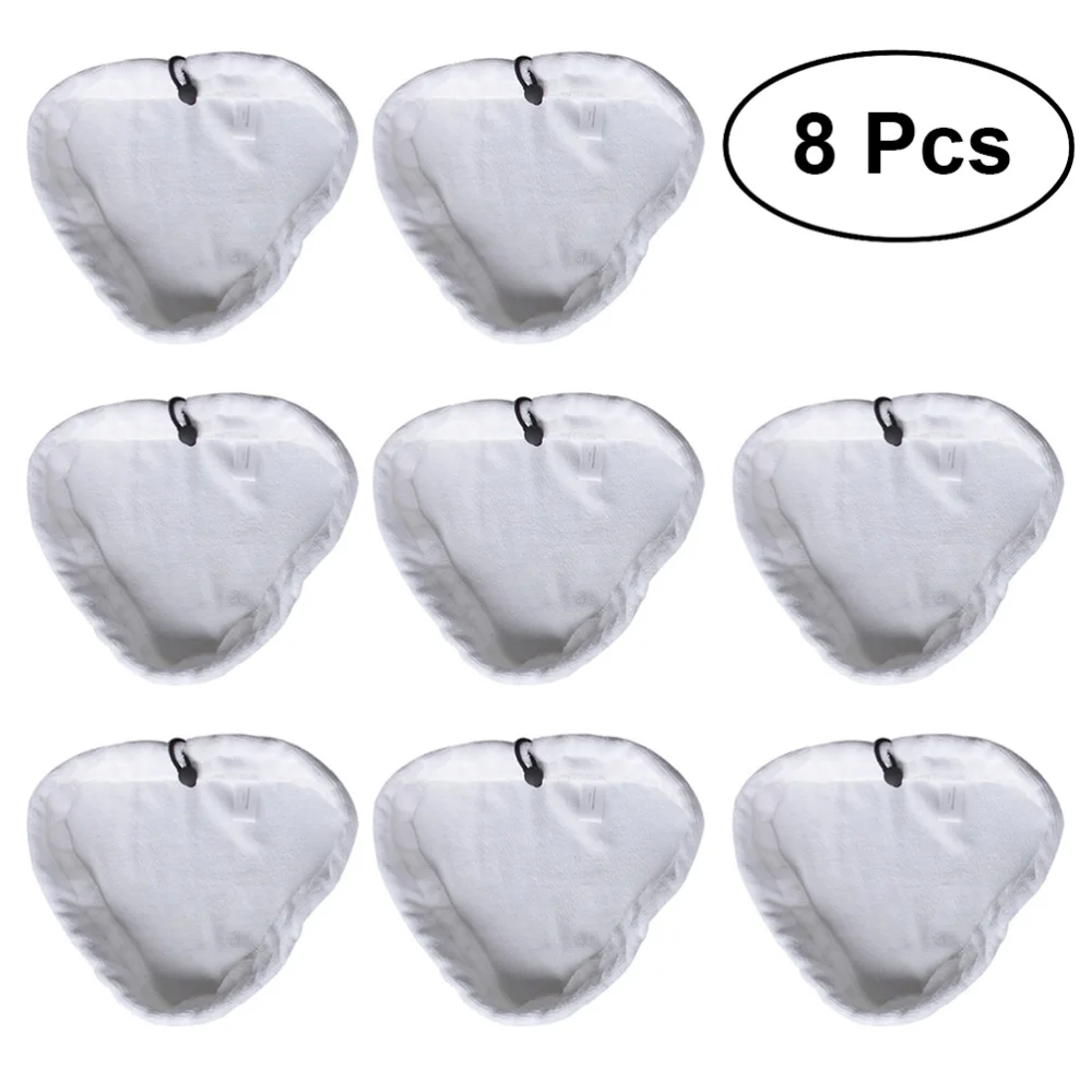 

8 шт паровые Замена микрофибры подушка для уборки очищающие подушечки моющиеся тканевые Чехлы для Паровая Швабра подушка для уборки