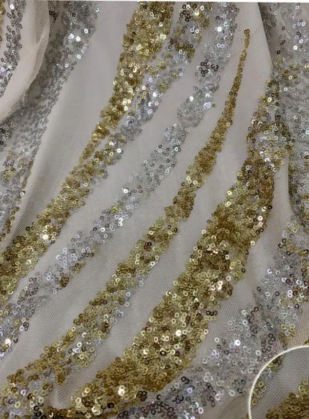 Лидер продаж африканская кружевная ткань с блестками 2020 высококачественная