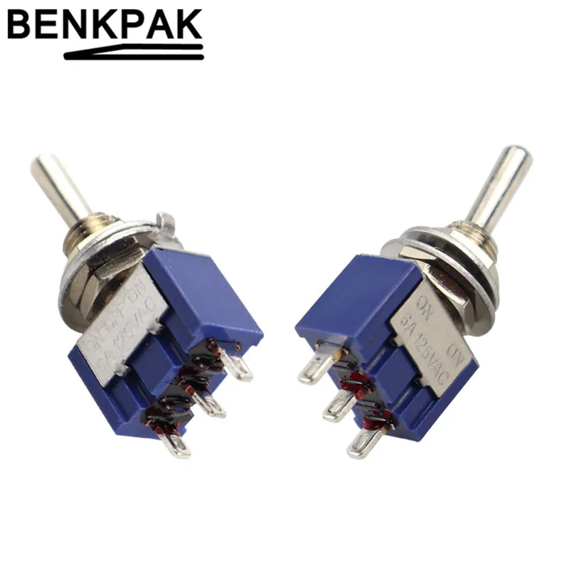 Миниатюрный переключатель однополюсный с двумя дисками ВКЛ./ВЫКЛ. 6 мм креплением