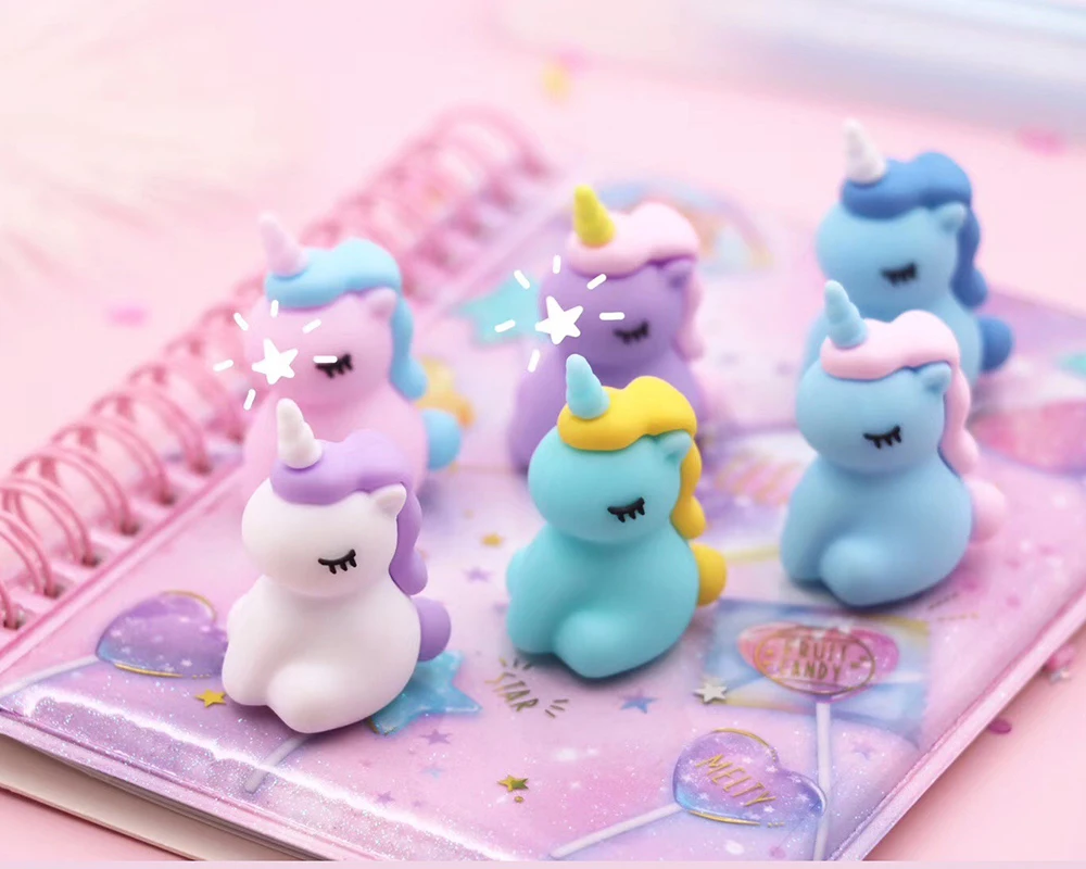 2 шт./лот Kawaii Unicorn мультяшная гелевая ручка 0 5 мм черные чернила для письма подписи