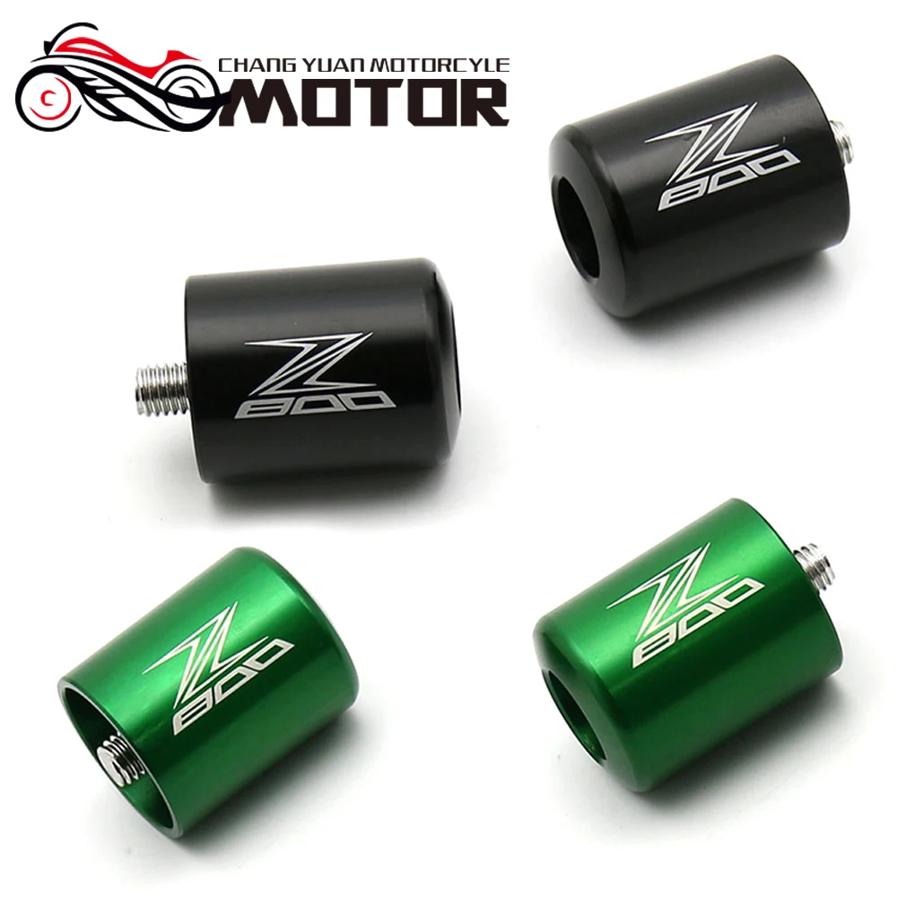 Для KAWASAKI Z800 Z 800 2013 2018 de la motocicleta CNC apretones manillar Bar termina tapa deslizante|Руль велосипеда| |