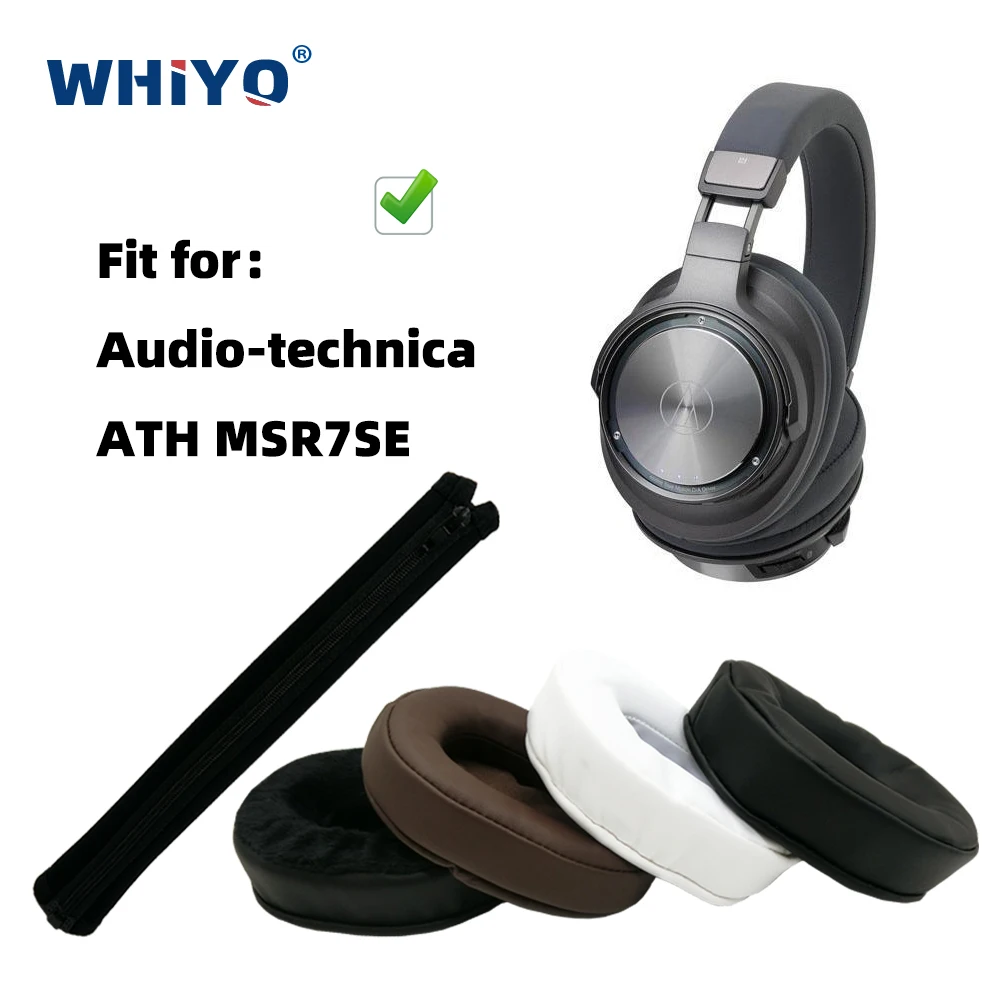 Сменные амбушюры для наушников Audio-technica ATH MSR7SE MSR 7SE запчасти Кожаная подушка