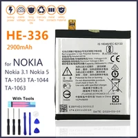 100 real 2900mah he336 he321 battery for nokia 5 dual sim ta 1053 ds for nokia 3 1 phone battery with toolstracking number