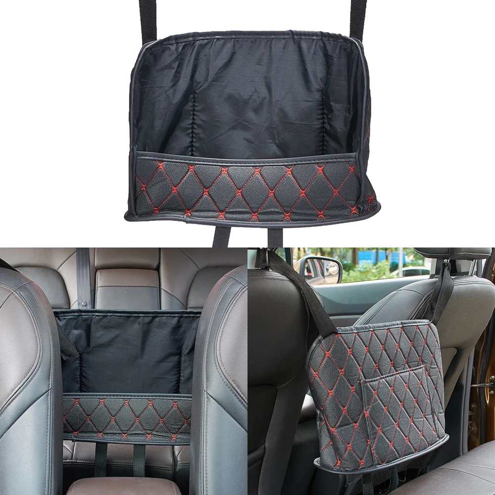 

Auto Car Seat Stowing Tidying Storage PU Organiser Handbag Holder Central Organizer Pouch Bag