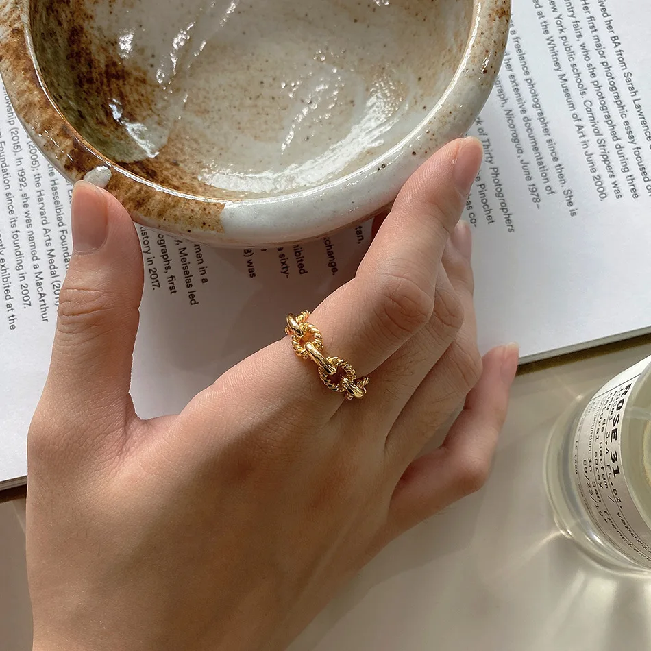 Винтажные кольца из стерлингового серебра 925 пробы с крестом для женщин