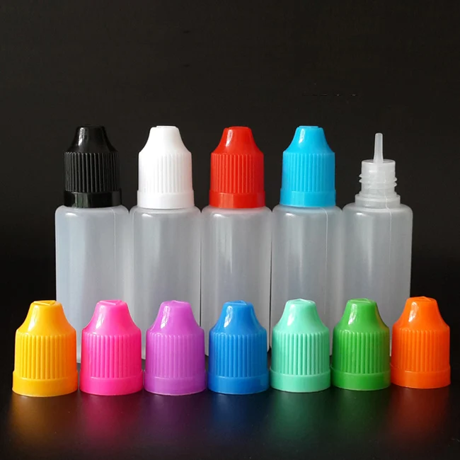 100 шт 20 мл пустая пластиковая бутылочка для капельницы жидкого сока с длинным