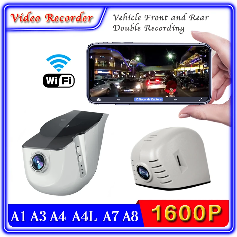 

For Audi A1 A3 A4 A4L A7 A8 Car Driving Video Recorder DVR Dedicated WIFI Front and Rear Double Recording Dash Cam Camera