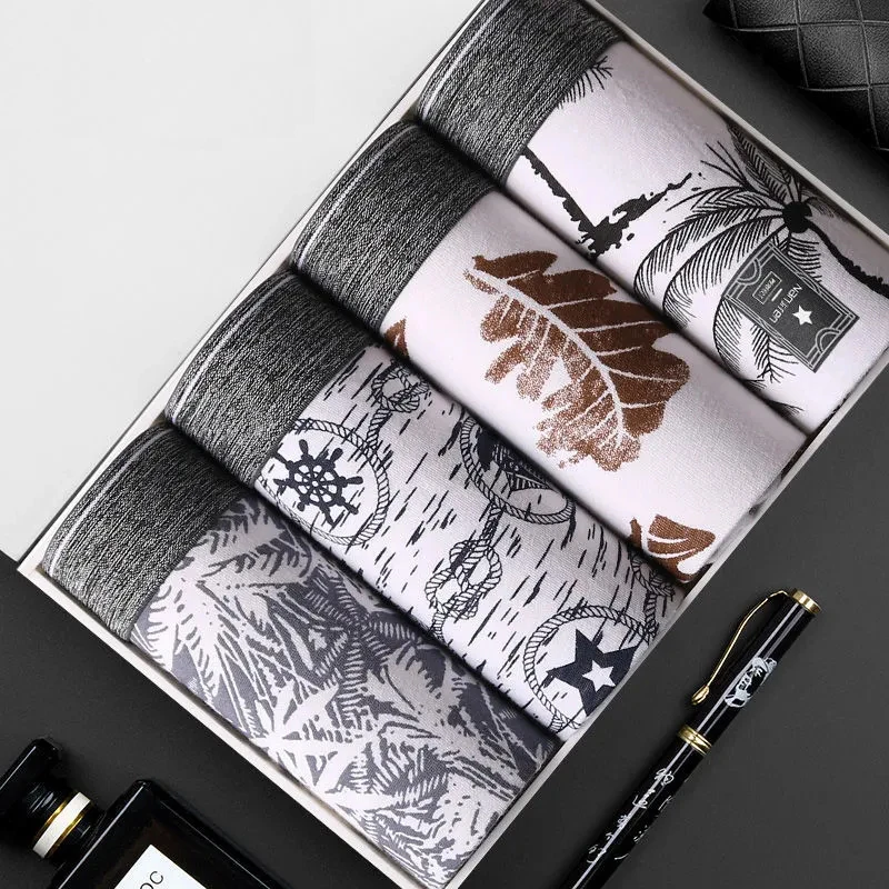 Men's Underwear Pure Cotton Boxer Pants All Cotton Shorts Graphene Antibacterial Boxer PANTS YOUTH Underpants