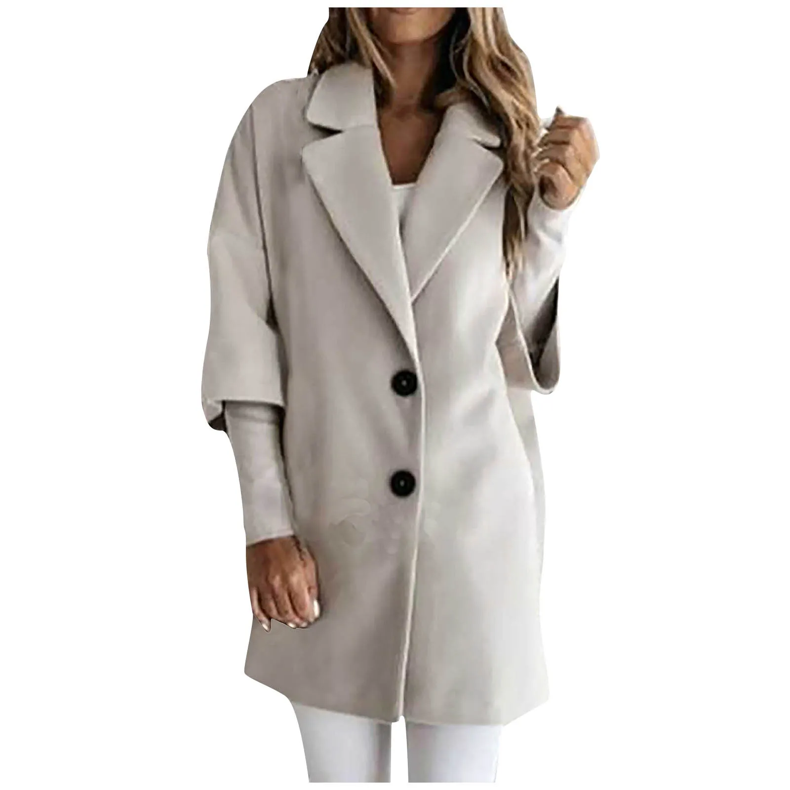 Женские офисные белые блейзеры весна-осень 2021 пальто с длинным рукавом Женская