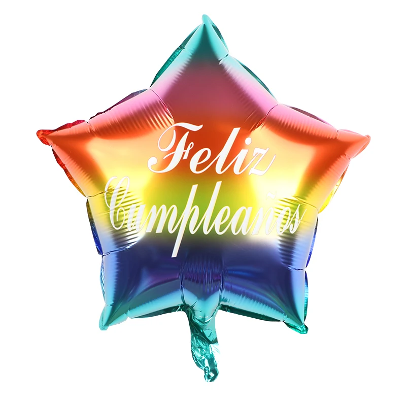 Фольгированные воздушные шары FELIZ CUMPLEANOS 18 дюймов 10 шт. | Дом и сад