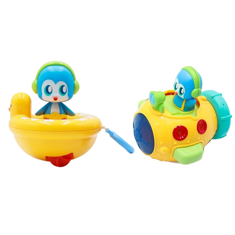 

Water Spray Bath Toys Underwater Submarine with Penguin Kids Bath Toys Fun & Interactive Bath Toys for Bathtub Pool