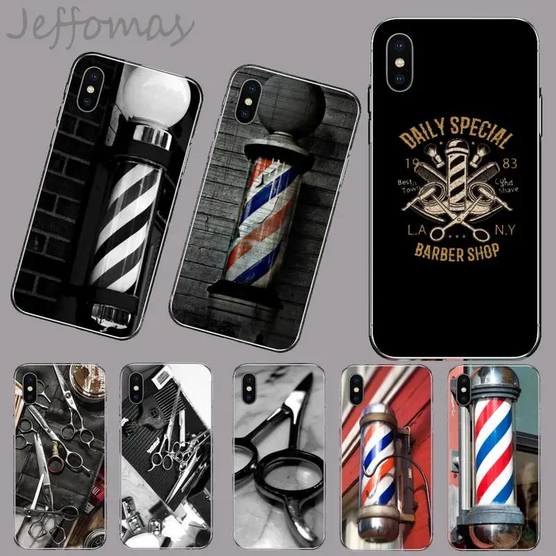 

Barber Shop Hair Stylist tools Phone Case For iphone 12 5 5s 5c se 6 6s 7 8 plus x xs xr 11 pro max mini