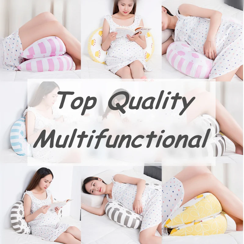 

Multifunctional Pregnancy Abdominal Pillow Side Waist Supporting Pillows Mother Baby Supplies Bedding U Shape Sleep Soft Cushion