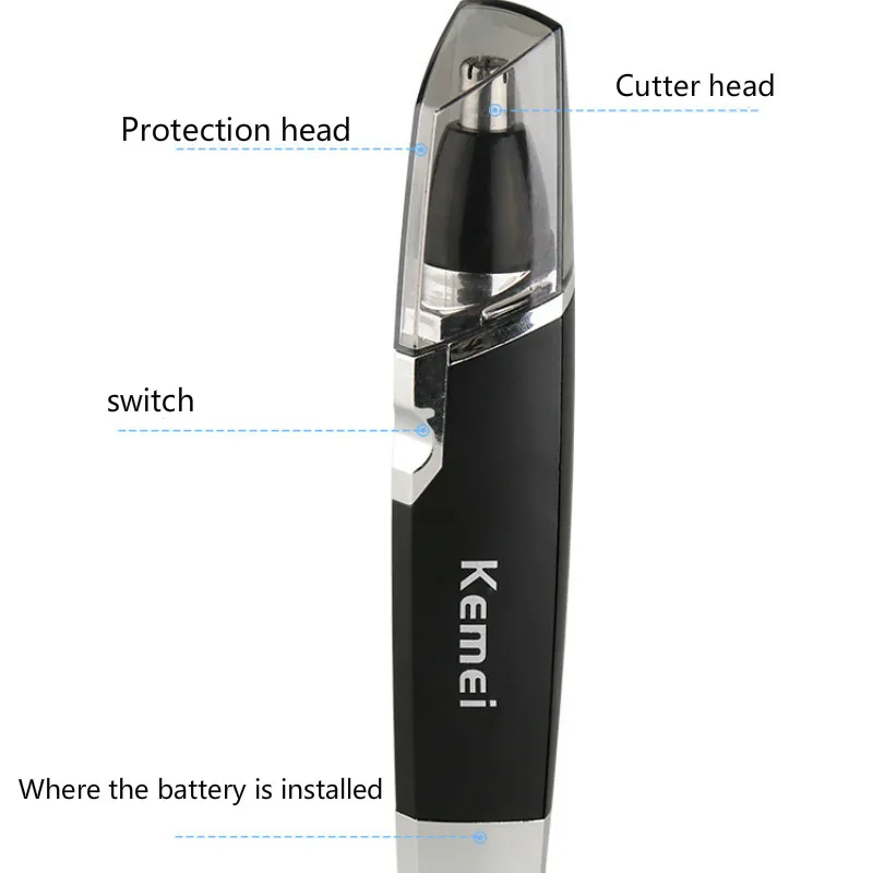 

kemei Nose Hair Trimmer Nasal Wool Implement Nose Hair Cut Washed Trimmer Clipper And Hair Razor Epilator Remover nosehai