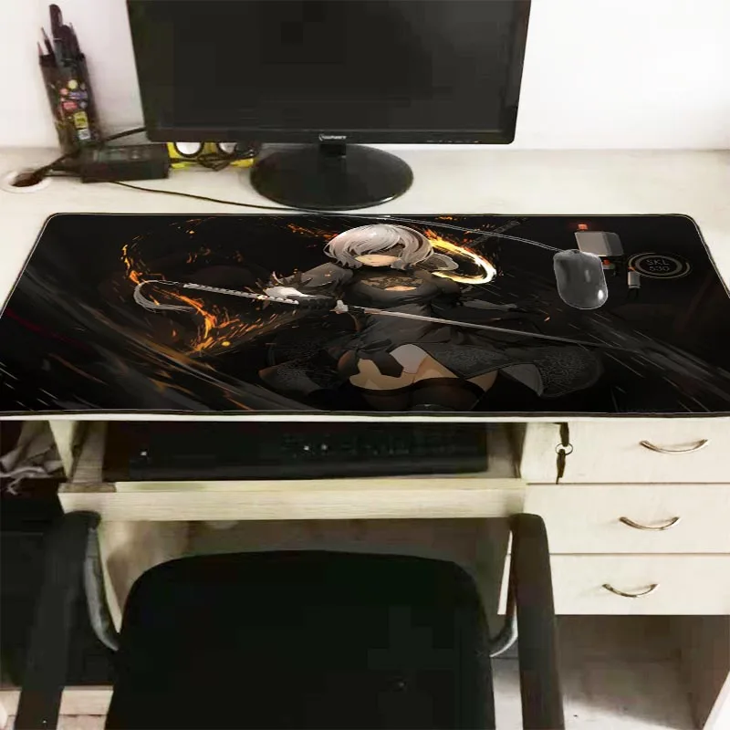 Mairuige 90*40 см Коврик для мыши NieR Automata аниме Сексуальный игровой XL Большой Grande коврик для мыши геймер Настольный декоративный коврик для клавиатуры