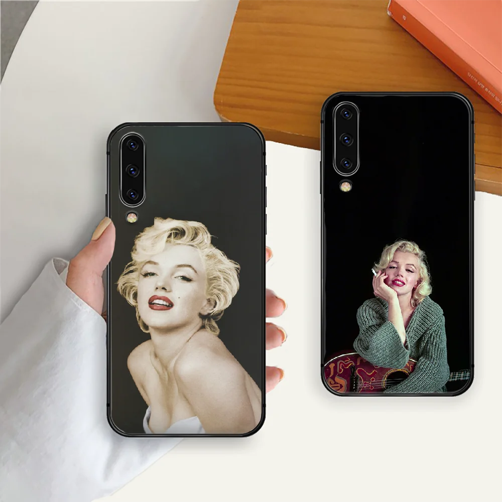 

Sexy Girl Marilyn Monroe Phone Case Cover For Samsung Galaxy A 3 5 7 10 20 20E 21S 30 30S 40 50 51 70 71 S Black Prime Cover
