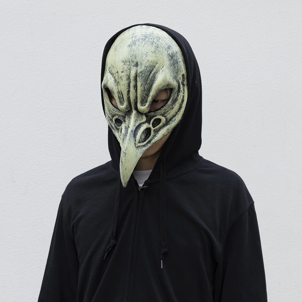 Карнавальные венецианские маски с длинным носом в виде птицы на Хэллоуин маска