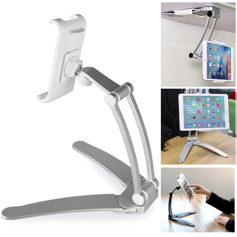 

Vmonv Aluminum Tablet Mount Stand For iPad Air Mini 2 3 4 to 10.5 inch Tablet Phone Desktop Holder Stand for Iphone X 8 Surface