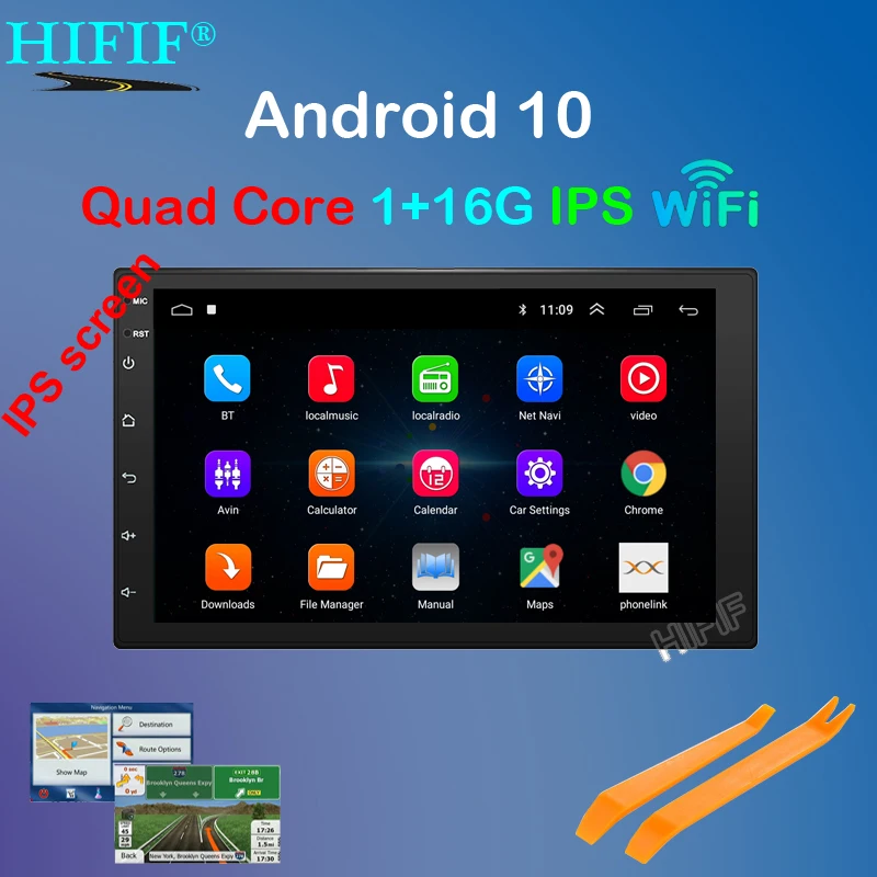 Автомагнитола 7 дюймов mirrorlink Android 10 для сабвуфера MP5 плеер Авторадио Bluetooth Камера