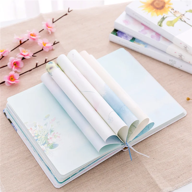 2021 New Notebook Stationery Creative Small fresh Floral Diary Weekly Planner 32K Journal Sketchbook Agenda For School Student