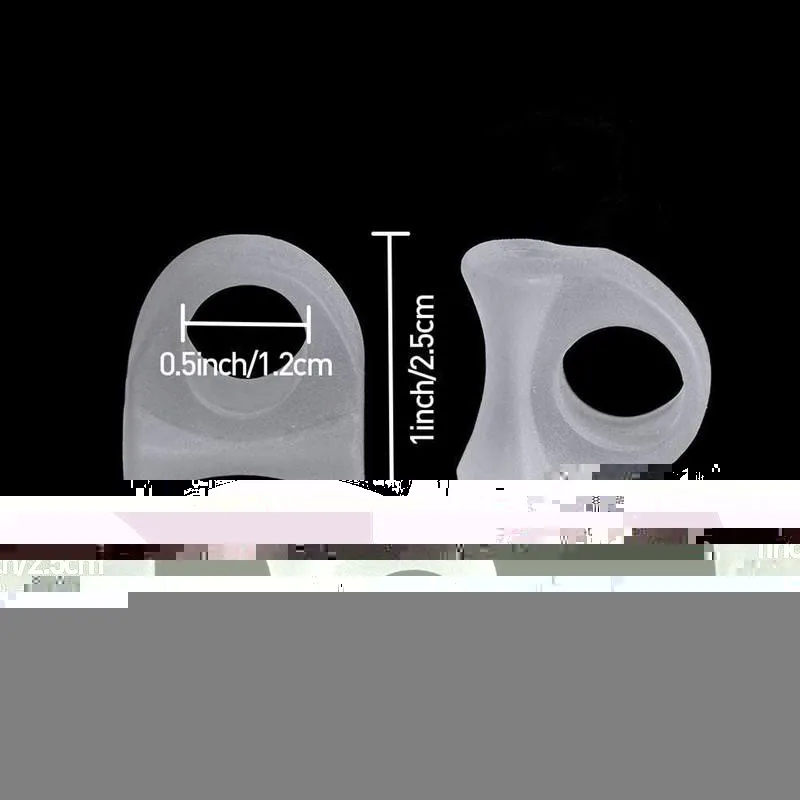 

1 Pair Silicone Gel Toe Separator Spacers Foot Hallux Tool Relief Valgus Corrector Bunion Care Straightener H3U6
