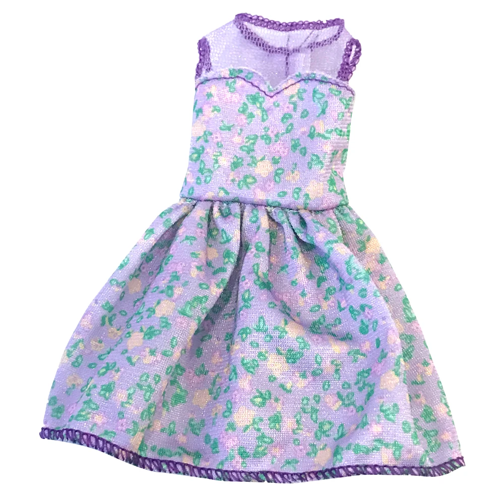 1 шт. Элегантное маленькое фиолетовое Цветочное платье летнее стильное для