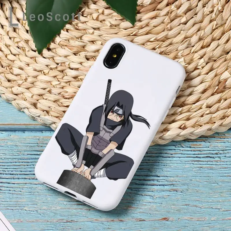

Newest Japan Anime Naruto Sasuke Phone Case Candy Color for iPhone 11 12 mini pro XS MAX 8 7 6 6S Plus X 5S SE 2020 XR