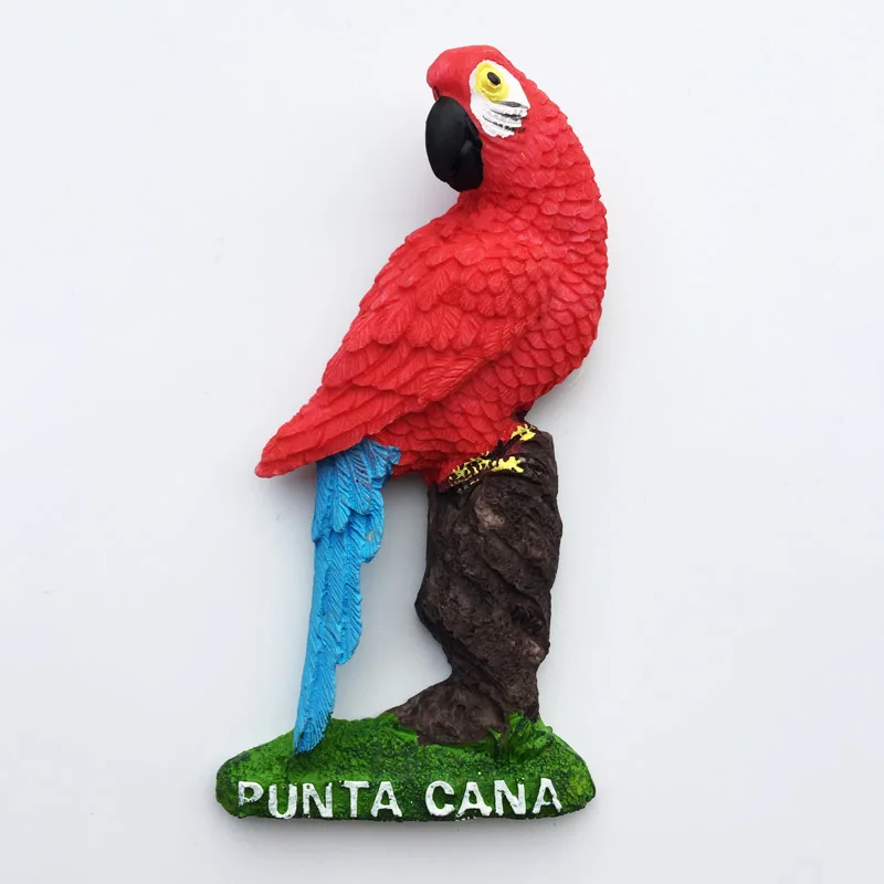Горячая Доминика Punta Cana Macaw Багамский национальный танец 3D магниты на холодильник туристические сувениры холодильник магнитные наклейки - Цвет: 017