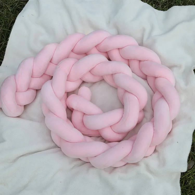Плюшевая подушка в скандинавском стиле с длинным узлом для детской кроватки, Комплект подушек для детской комнаты, украшение в подарок, плюшевая подушка с узлом