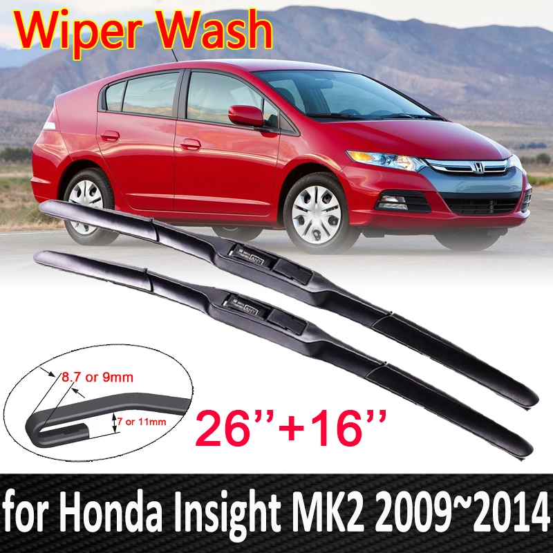 

Car Wiper Blade Windshield for Honda Insight MK2 2009~2014 ZE2 ZE3 Front Window Windscreen Wipers Car Goods 2010 2011 2012 2013