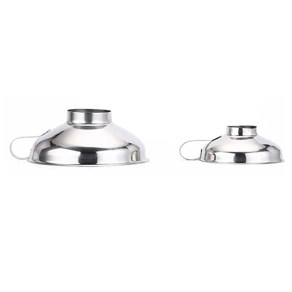 Нержавеющая сталь Воронка широкая рот фильтр-воронка утечки масла большого