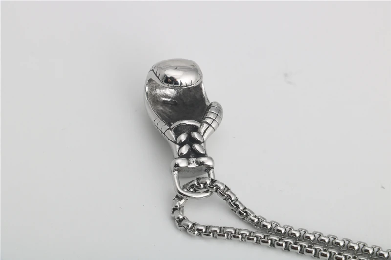 

Stainless Steel necklaces for men necklaces for women valentines day gift punk Hip hop Boxer gloves pendant necklace