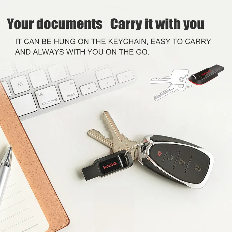Оригинальный SanDisk CZ61 USB флеш-накопитель ЧЕРНЫЙ Флеш-накопитель 2 0 128 Гб 64 ГБ 32 16