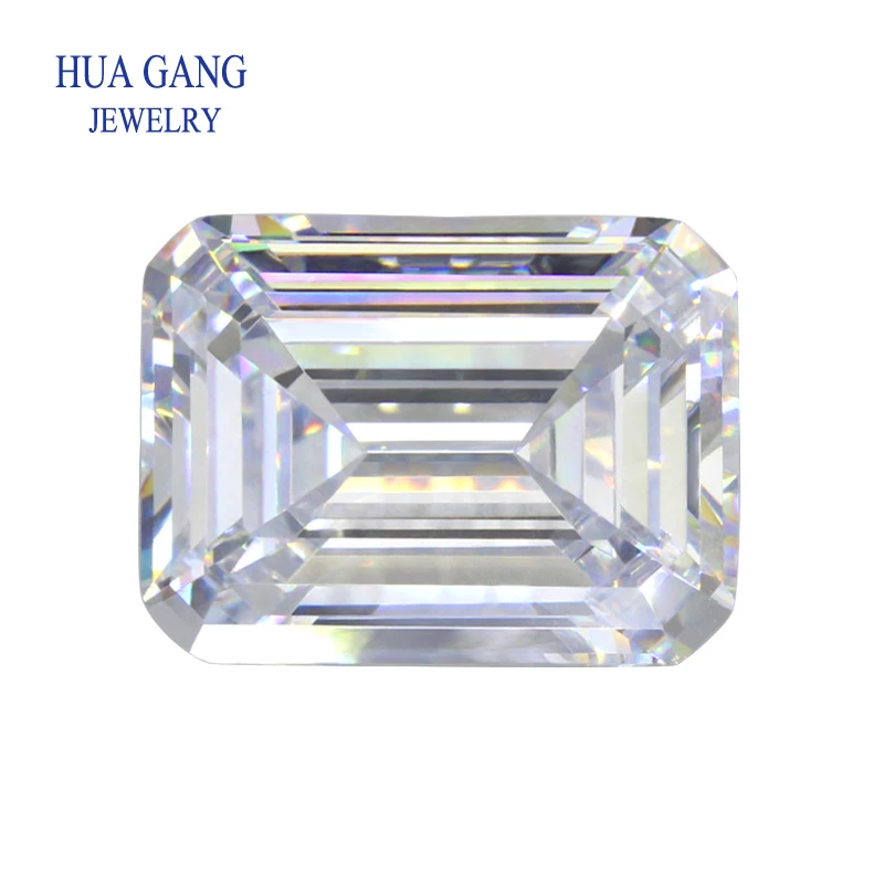 

White 12x16-13x18mm Loose CZ Stone Octangle Shape Emerald Cut Loose Brilliant Cut Synthetic Gems Cubic Zirconia For Jewelry