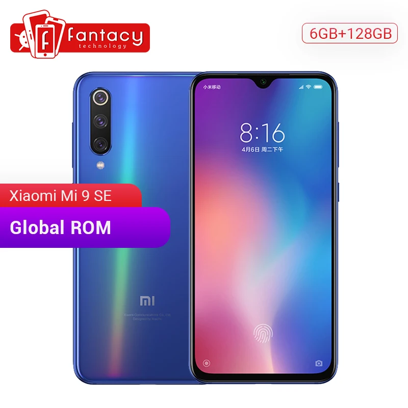 Глобальная ПЗУ Xiaomi mi 9 SE mi 9 SE Восьмиядерный процессор Snapdragon 712 6 ГБ 128 ГБ 5,9" AMOLED FHD дисплей смартфон 48 МП Тройная камера
