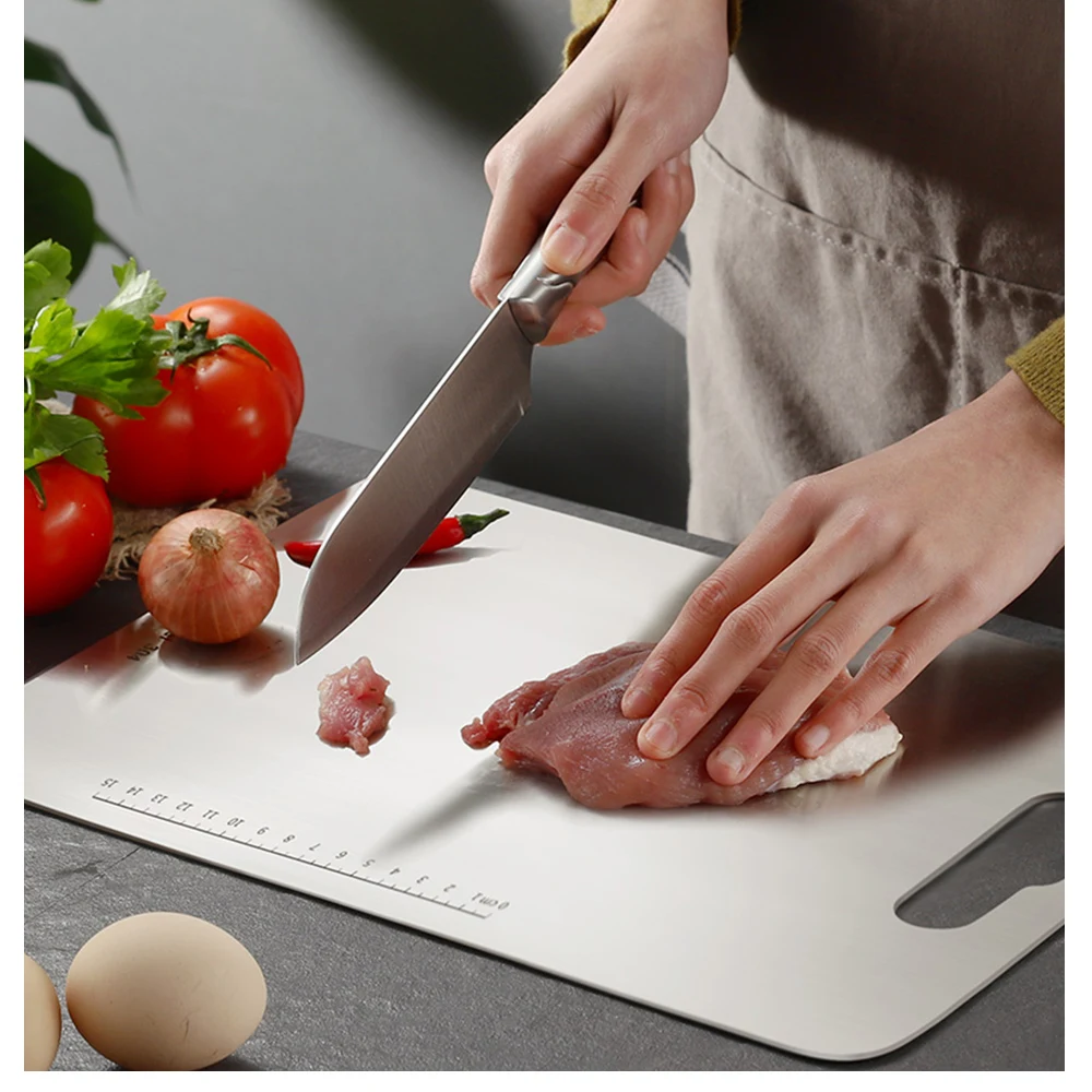 ZEMEN разделочная доска разделочные инструменты блоки овощное мясо кухонные принадлежности анти бактериум 304 нержавеющая сталь можно мыть в посудомоечной машине