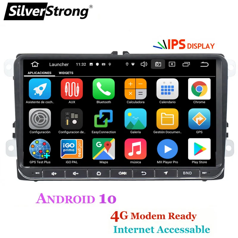 SilverStrong 9 дюймов ips матрица Android9.0 автомобильный DVD для VW Passat mk5 Golf6 для Polo Android Радио RDS TPMS-902BM3