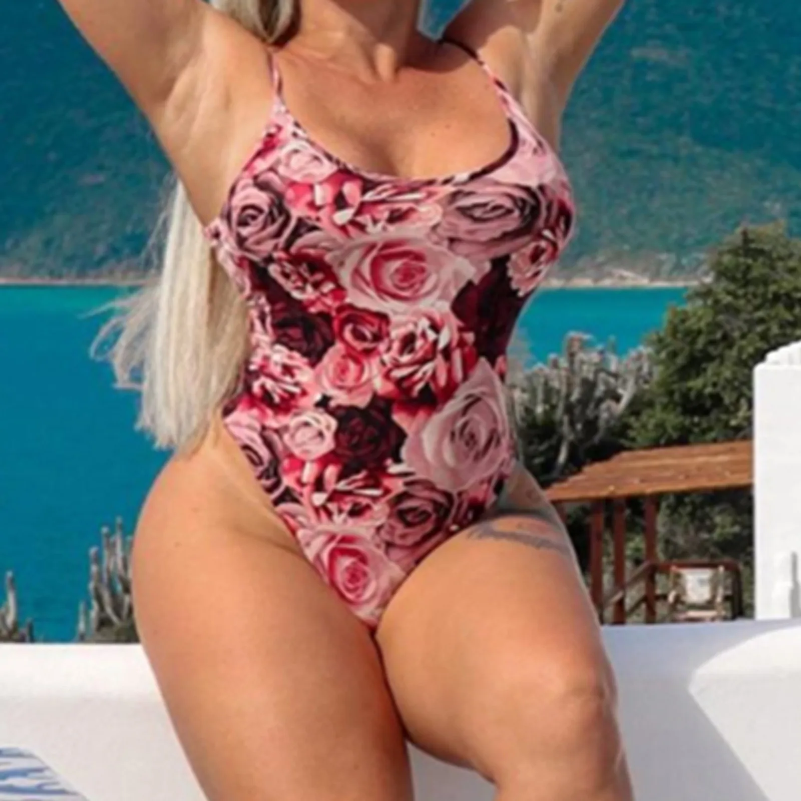 

Летние пляжные женские купальный костюм, ванный комплект, купальный Горячая весна купальник Женские сексуальные платья с открытыми плечам...