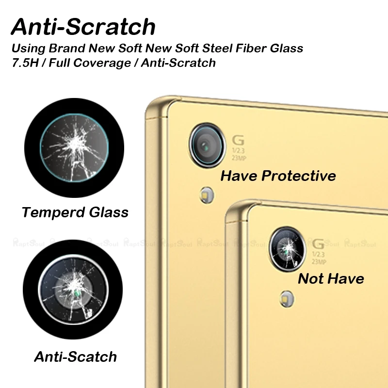 3 шт. Защитная пленка для задней камеры из закаленного стекла Sony Xperia E5 M5 M4 L39H Z Z1 Z2 Z3