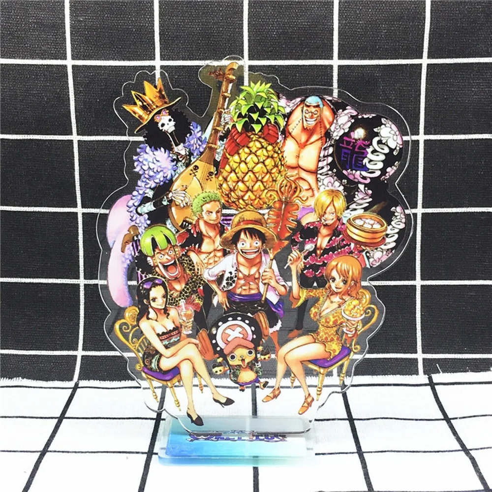 Фигурка героя аниме Luffy Zoro Nami OP кулон двухсторонняя игрушка 15 см акриловая модель