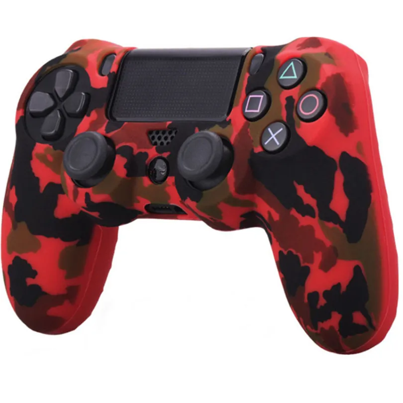 Soft Silicone Gel Rubber Cases Cover for PS4 Pro Slim Gamepad Controller Protection Case Game Components | Электроника