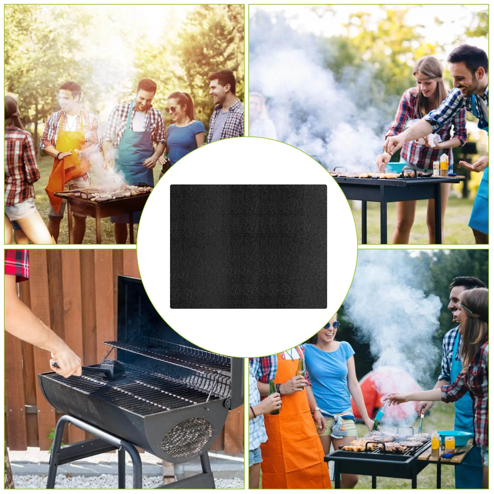 Огнеупорный коврик под гриль защитный премиум класса термостойкий для барбекю