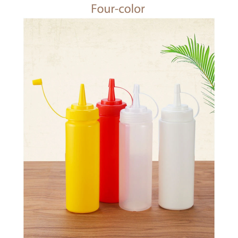 

Plastic Condiment Squeeze Bottle Soy Sauce Salad Mustard Dressing Ketchup For Kitchen Make Sandwiches Outdoor BBQ Portable Tool