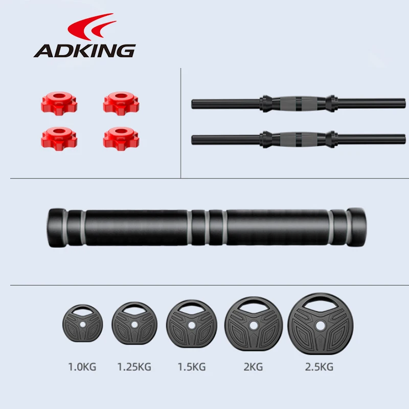 

ADKING 20kg Workout Dumbbell 10kg*2 Weight Plates Weighted-Training Kit. Adjustable Dumbbells Barbell Set lifting weights