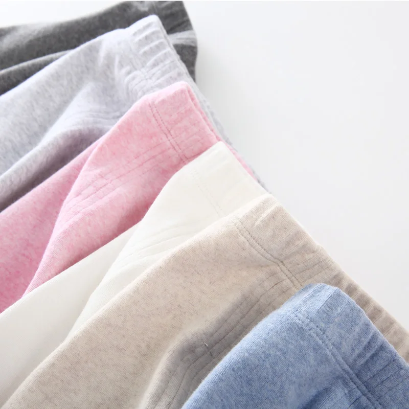 Штаны для новорожденных зимние хлопковые леггинсы девочек и мальчиков