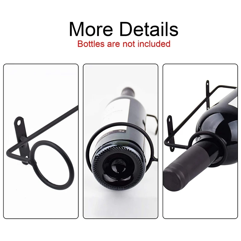 Настенный Винный Стеллаж 6 шт. демонстрационная стойка для винных бутылок с