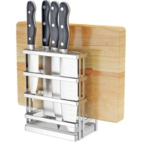 304 stainless steel knife rack cutting board rack pot cover rack cutting board knife holder multifunctional drain pan kitchen