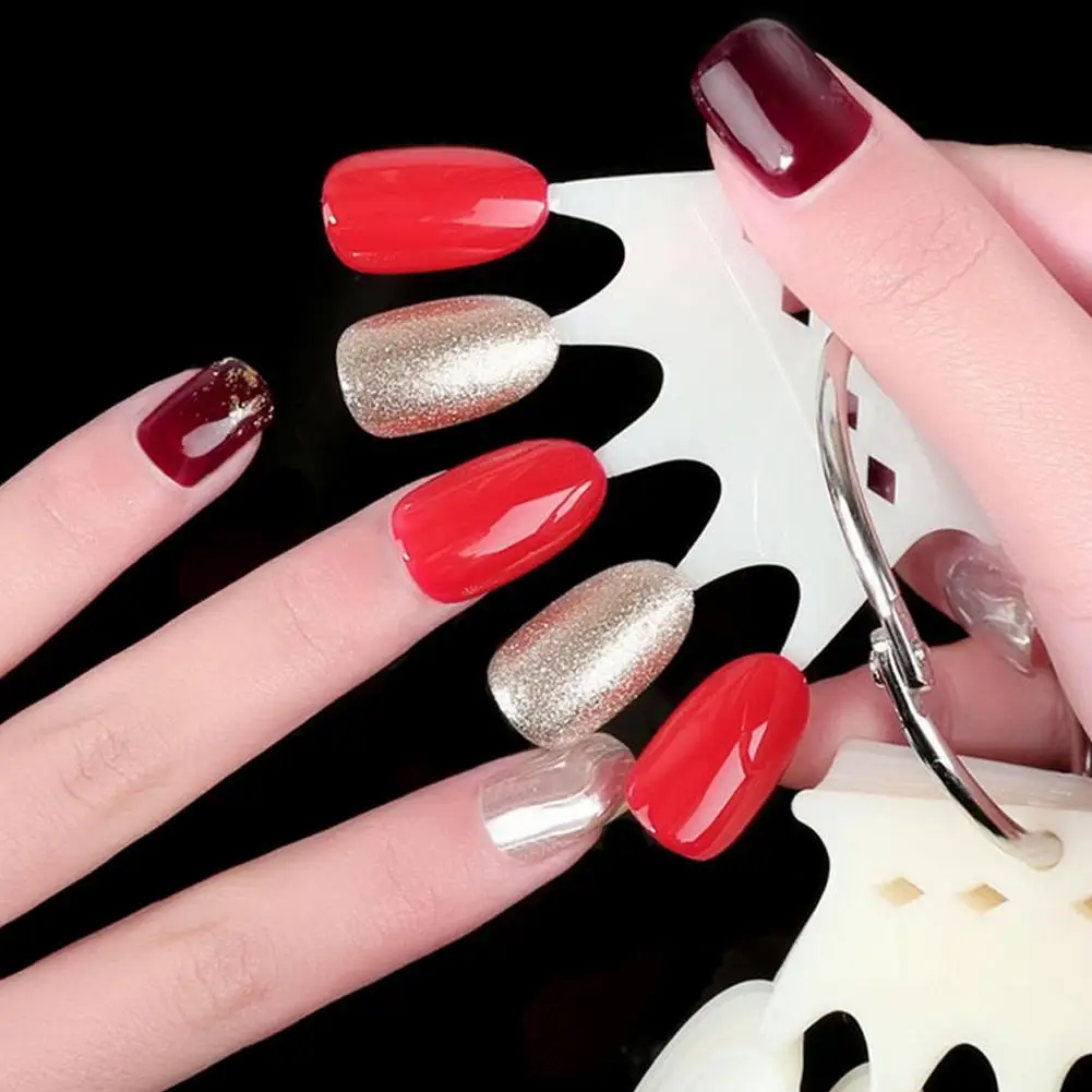 50 шт форма короны ложный дизайн ногтей Дисплей Лак Цвет карты пластина практика